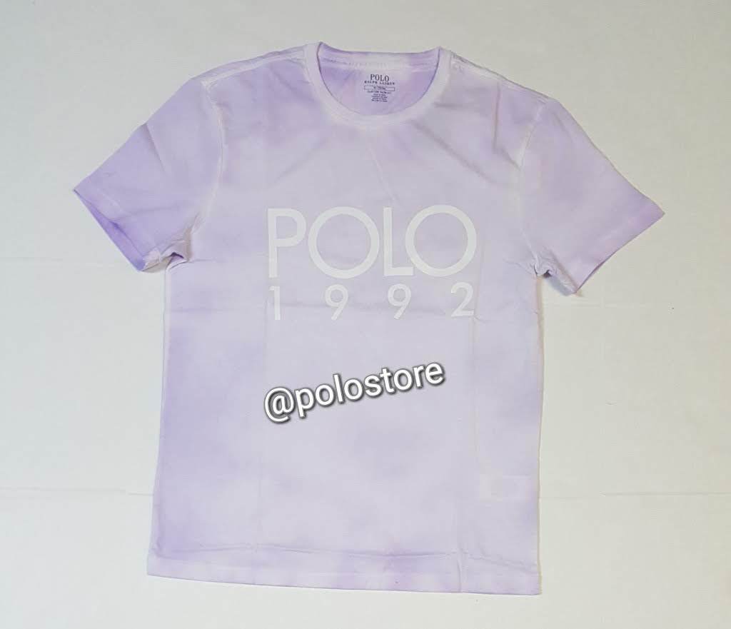 Nwt Polo Ralph Lauren Lavender Tie-Dye 1992 Custom Slim Fit Tee