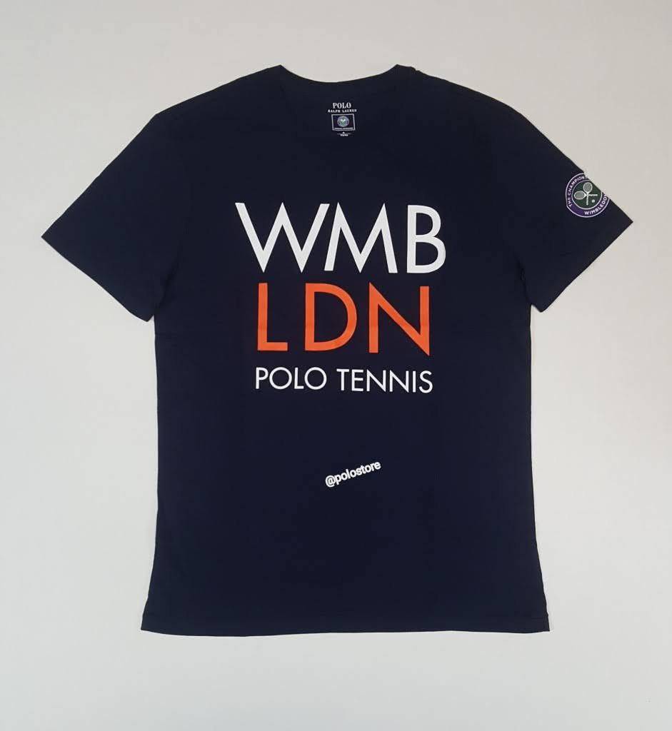 Nwt Polo Ralph Lauren Navy Polo WMB LDN Tennis 2021 Tee