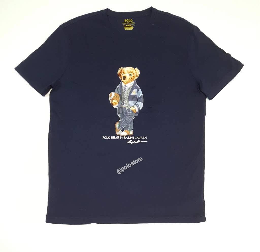 Nwt Polo Big & Tall Navy Preppy Mascot Teddy Bear Tee