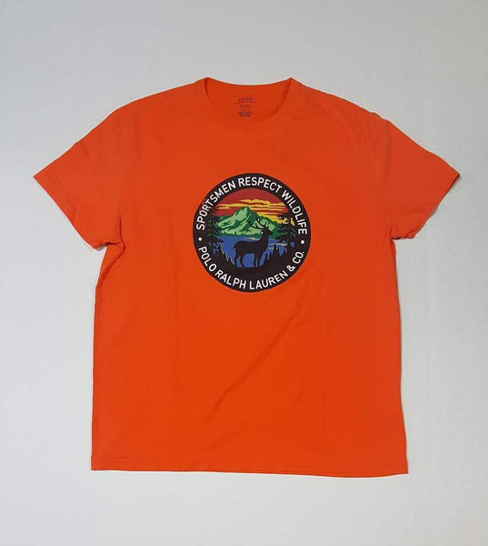 Nwt Polo Ralph Lauren Orange Sportsman Classic Fit Tee - Unique Style