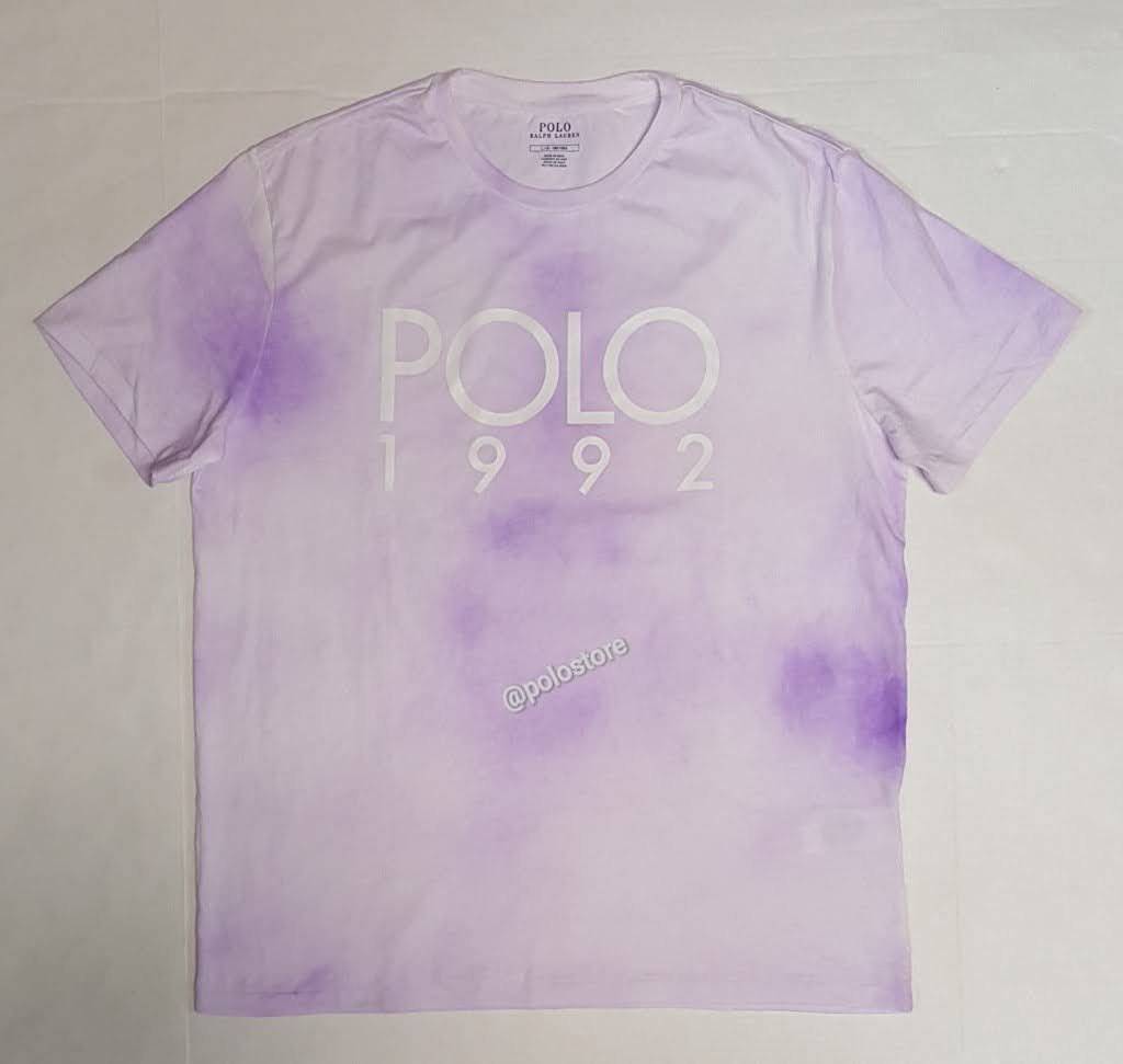Nwt Polo Ralph Lauren Purple Tie-Dye 1992 Tee