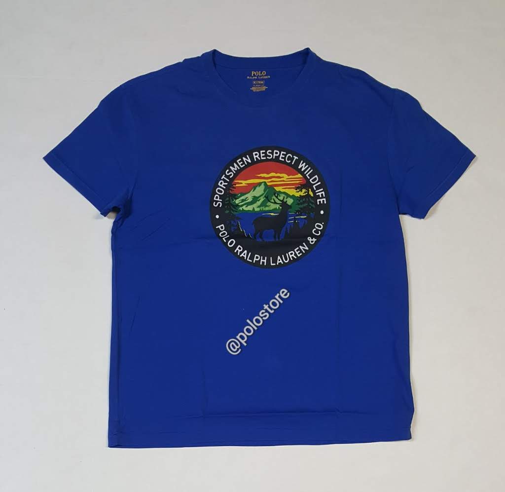 Nwt Polo Ralph Lauren Royal Blue Sportsman Classic Fit Tee