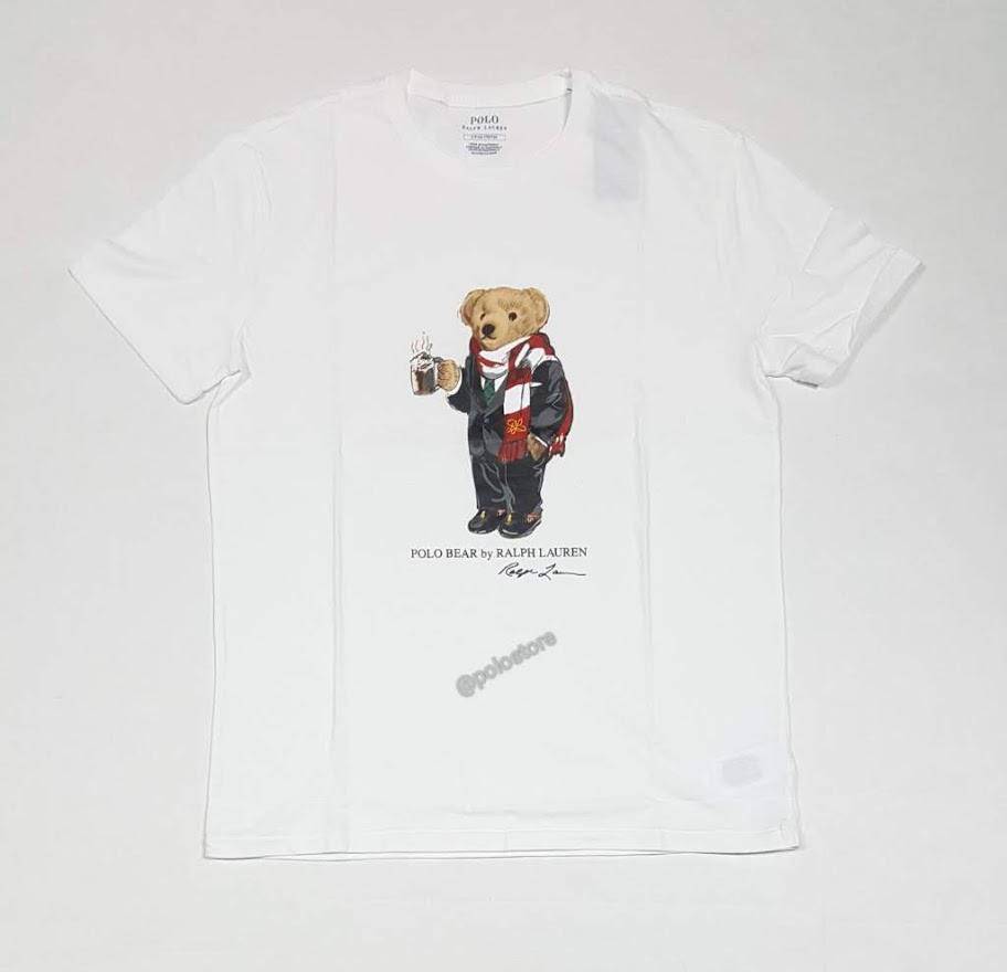 Nwt Polo Ralph Lauren White Cocoa Teddy Bear Tee u