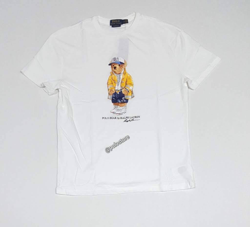 Nwt Polo Ralph Lauren White CP-93 Teddy Bear Tee u