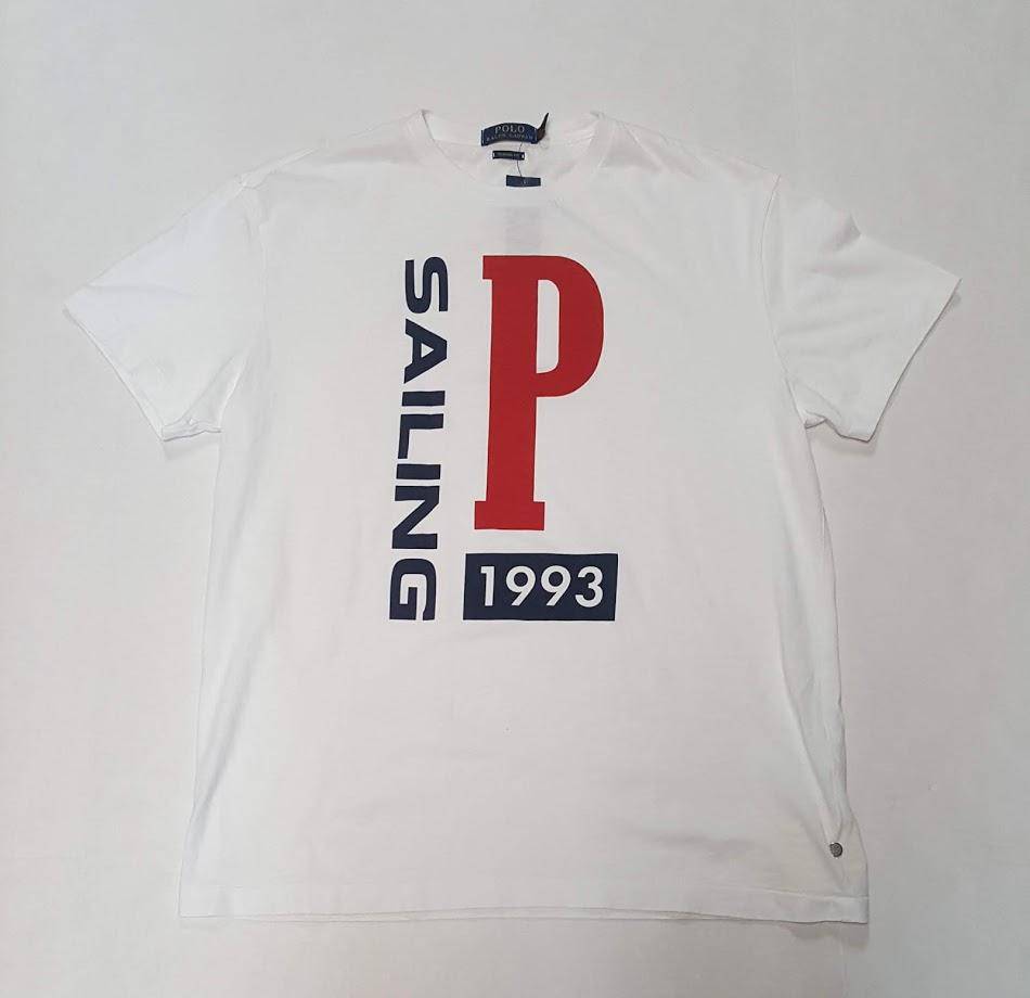 Nwt Polo Ralph Lauren White P Sailing Classic Fit 1993 Tee