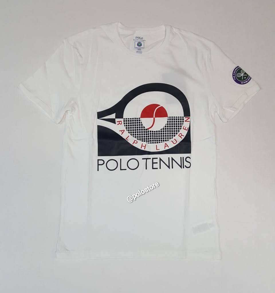 Nwt Polo Ralph Lauren White Polo Tennis 2021 Slim Fit Tee
