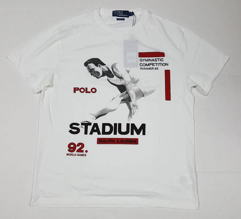 NWT POLO RALPH LAUREN WHITE STADIUM TEE