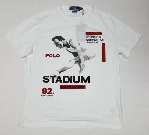NWT POLO RALPH LAUREN WHITE STADIUM TEE - Unique Style