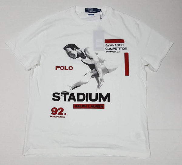 NWT POLO RALPH LAUREN WHITE STADIUM TEE - Unique Style