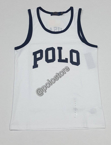 Nwt Polo Ralph Lauren White Polo Spellout Tank Top - Unique Style