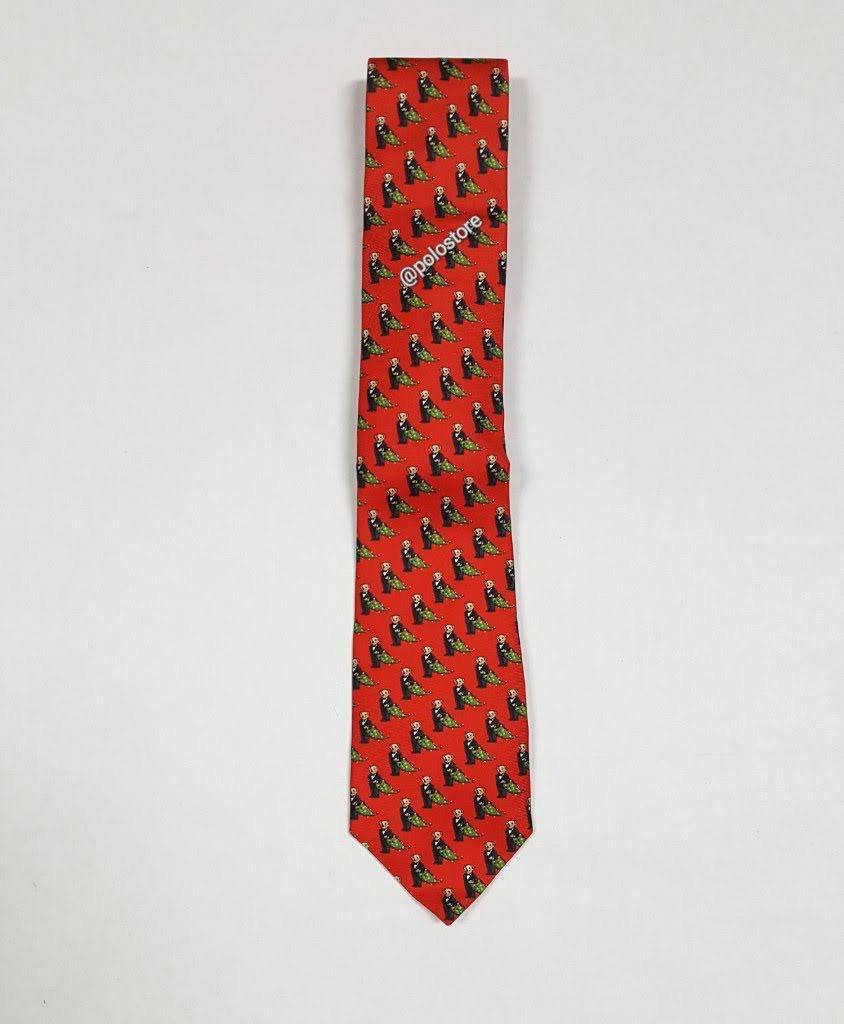 Nwt Polo Ralph Lauren Holiday Bear Tie