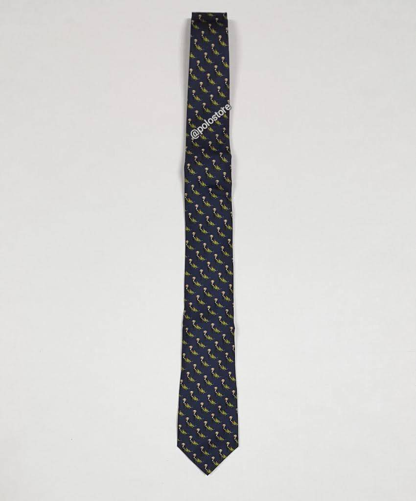 Nwt Polo Ralph Lauren Navy Holiday Bear Tie