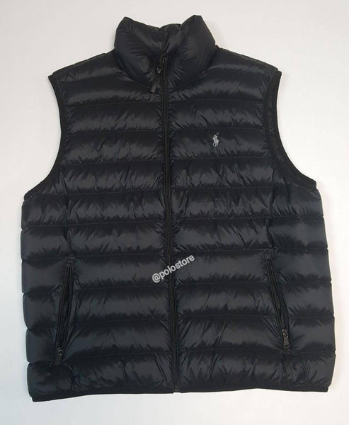 Nwt Polo Ralph Lauren Black Small Pony Down Vest - Unique Style