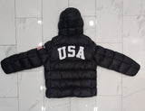 Nwt Polo Ralph Lauren Black USA Big Pony Down Jacket