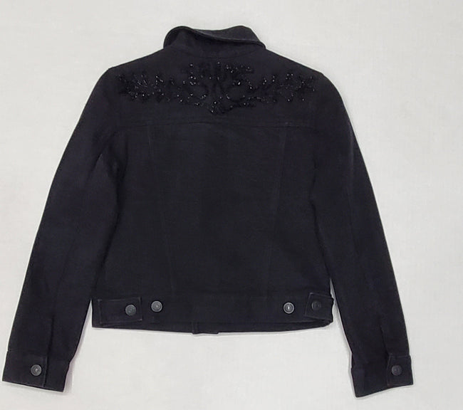 Polo Ralph Lauren Girls Black Beads Denim Jacket (7-16)