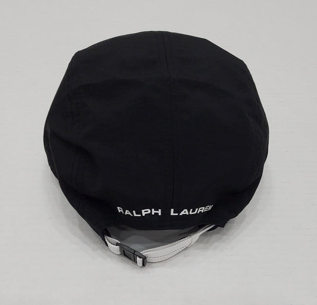 Nwt Polo Ralph Lauren Black/White Polo Sport 5 Panel Nylon Hat - Unique Style