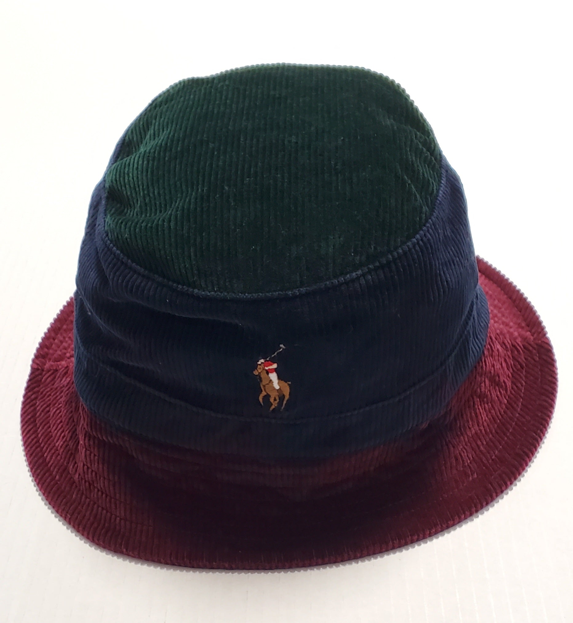 POLO RALPH fashion LAUREN Corduroy Colorblock Hat - BRAND NEW