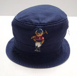 Nwt Polo Ralph Lauren Navy Golf Stick Teddy Bear Bucket Hat - Unique Style