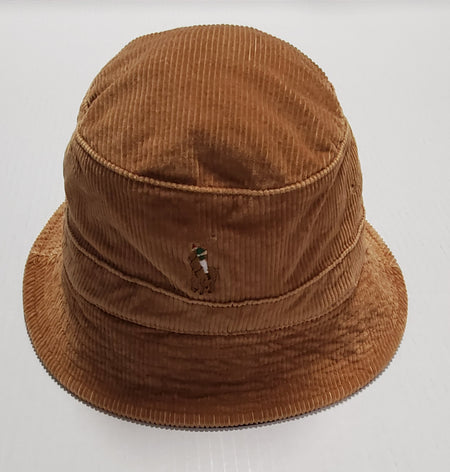Nwt Polo Ralph Lauren Burgundy/Navy Small Pony Bucket Hat