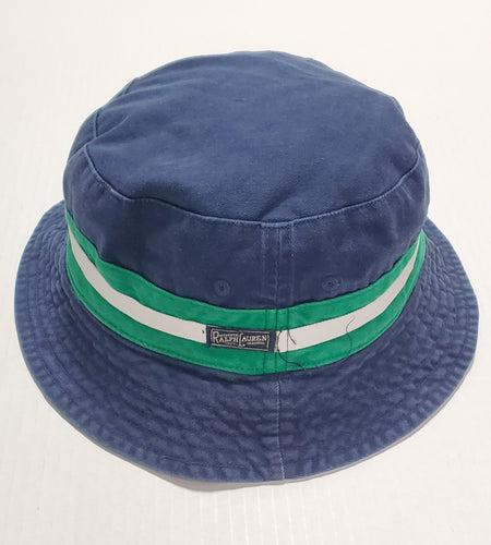 Nwt Polo Ralph Lauren Baby Blue Spellout Bucket Hat