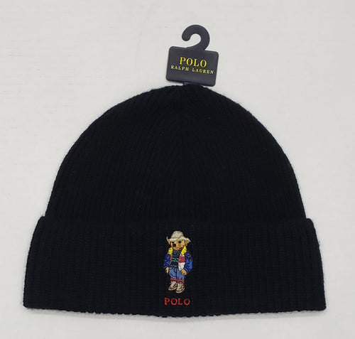Nwt Polo Ralph Lauren Black Cowboy Teddy Bear Embroidered Skully - Unique Style