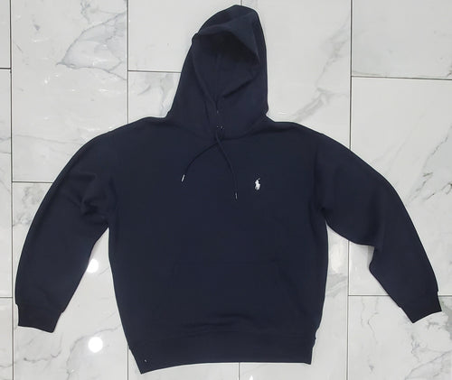 Nwt Polo Ralph Lauren Navy Double Knit Logo Hoodie - Unique Style