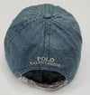 Nwt Polo Ralph Lauren Denim Cowboy Teddy Bear Leather Adjustable Strap Back - Unique Style