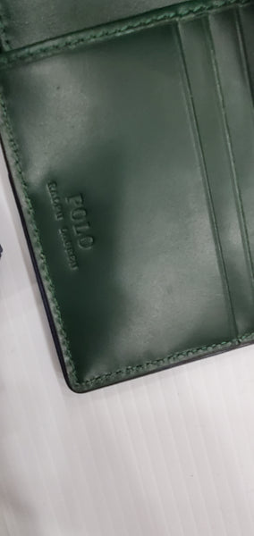 Nwt Polo Ralph Lauren Script Leather Wallet - Unique Style