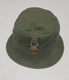 Nwt Polo Ralph Lauren Olive Hiking Bear Bucket Hat - Unique Style