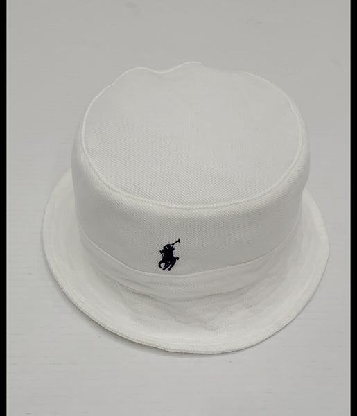 Nwt Polo Ralph Lauren White Small Pony Cotton Bucket Hat - Unique Style