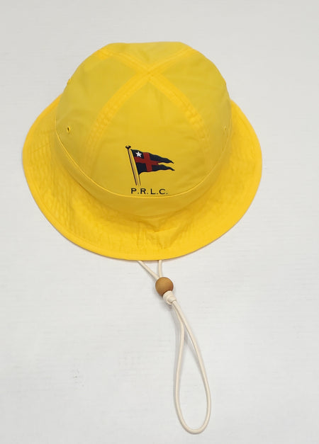 Nwt Polo Ralph Lauren Yellow Allover Pony Bucket Hat