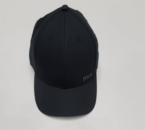 Nwt Polo Ralph Lauren Black Basic Spellout Velcro Adjustable Hat - Unique Style