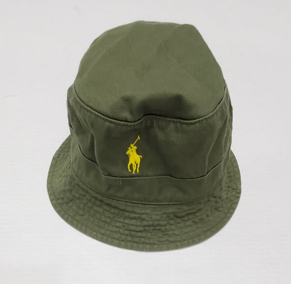 Nwt Polo Ralph Lauren Olive Small Pony Bucket Hat - Unique Style