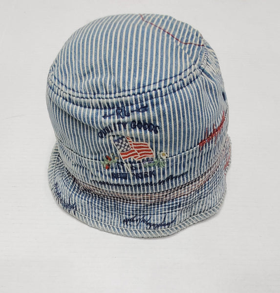 Nwt Polo Ralph Lauren RL Quality Goods Denim Bucket Hat - Unique Style