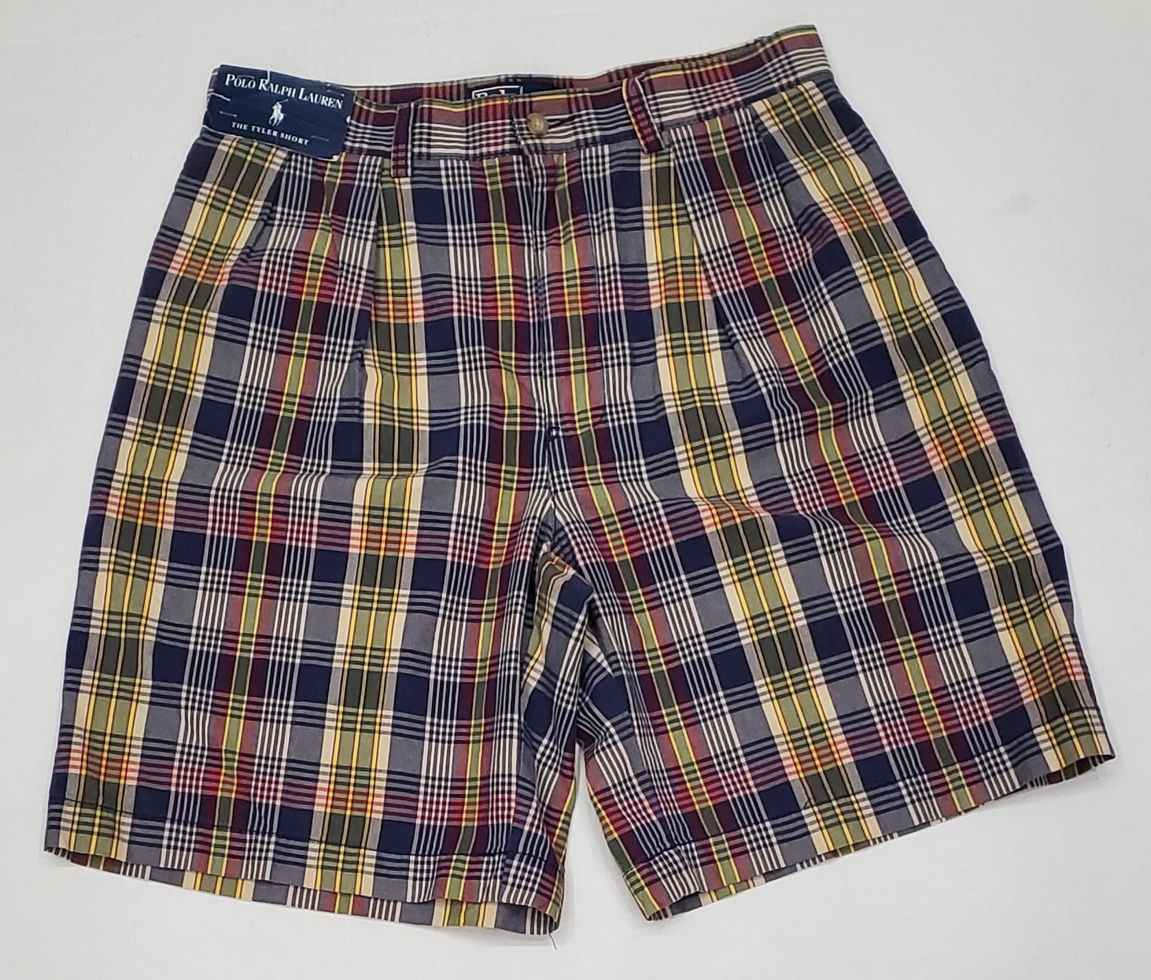 Polo plaid outlet shorts