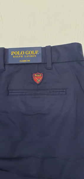 Nwt Polo Ralph Lauren Navy Classic Fit Golf Shorts w/Badge on Back - Unique Style