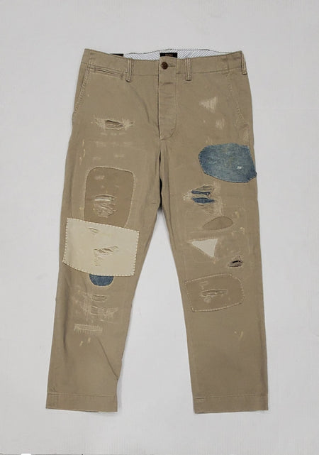 Nwt Polo Ralph Lauren All Over Print Khaki Straight Fit Stretch Chino Pants