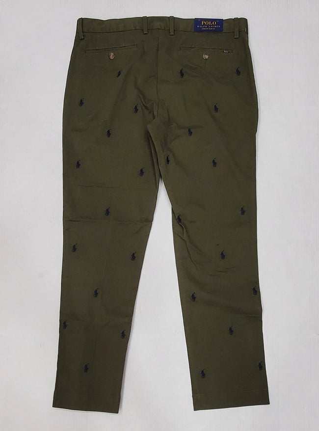 Nwt Polo Ralph Lauren Olive All Over Pony Pants - Unique Style