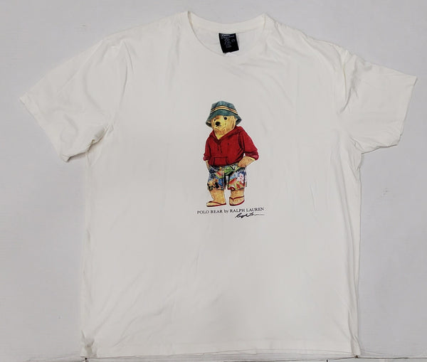 Nwt Polo Ralph Lauren White Beach Bear Teddy Bear Tee - Unique Style