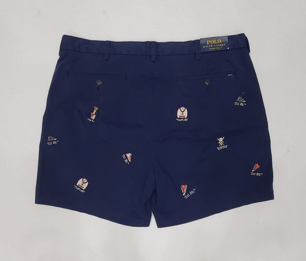 Nwt Polo Ralph Lauren Allover Embroidered Classic Fit Shorts - Unique Style