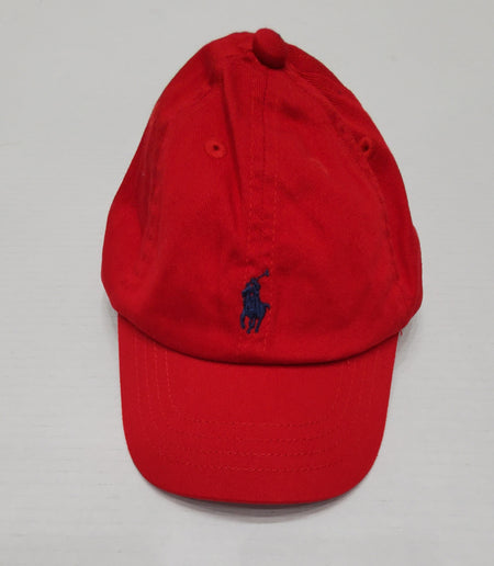 Nwt Polo Ralph Lauren Black/Red/White Racing Embroidered/Patches Long Bill Adjustable Strap Back Hat