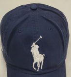 Nwt Polo Ralph Lauren Navy Big Pony Adjustable Strap Back Hat - Unique Style