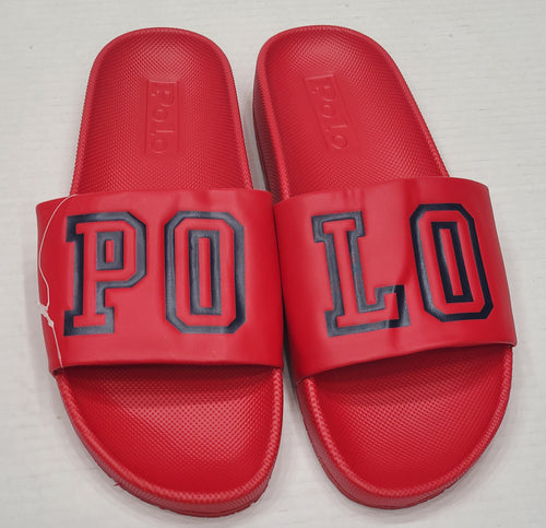 Nwt Polo Ralph Lauren Red Polo Spellout Slides w/o Box - Unique Style