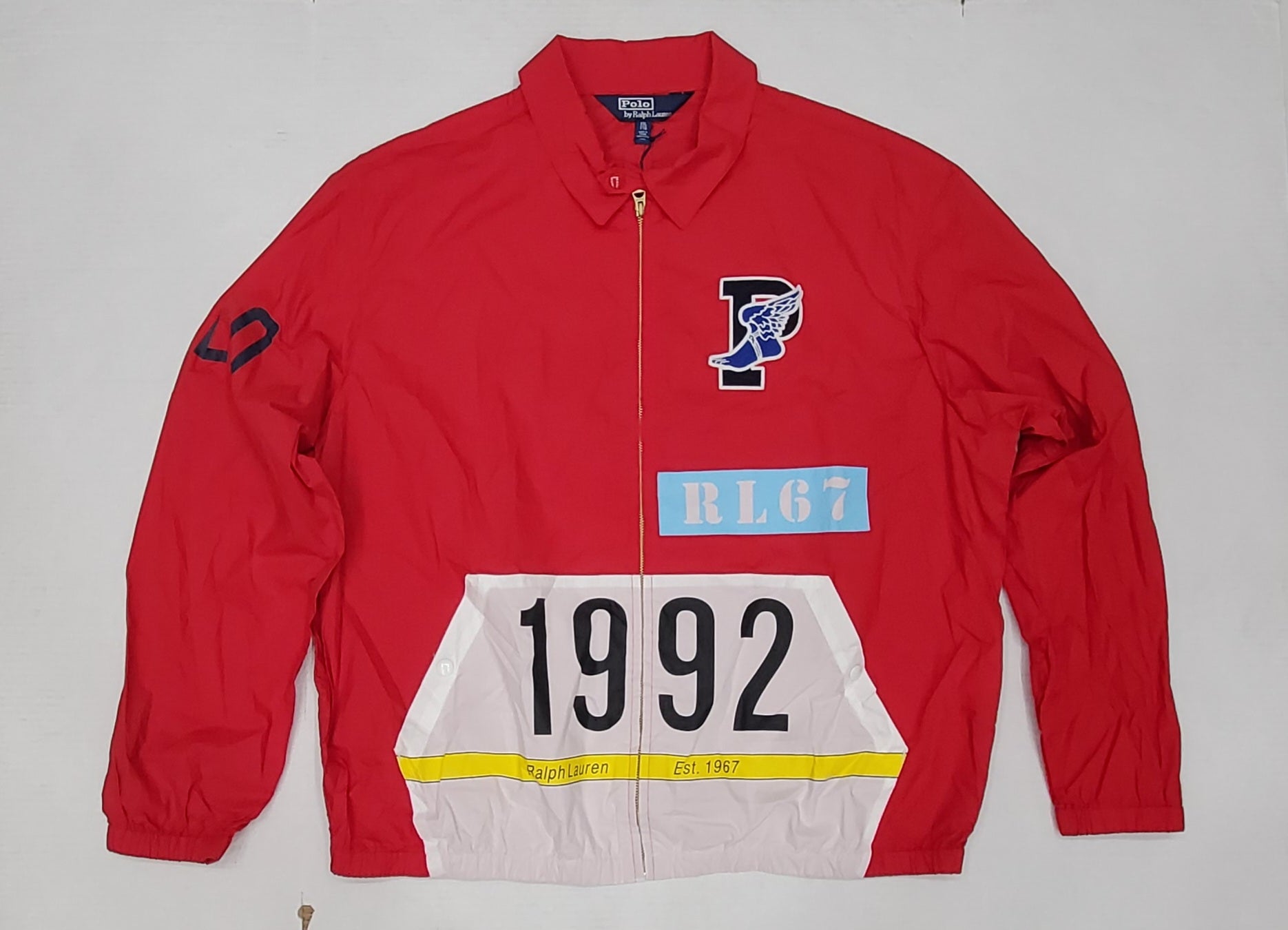 Nwt Polo Ralph Lauren Stadium 1992 P-Wing Zip Up Jacket | Unique Style