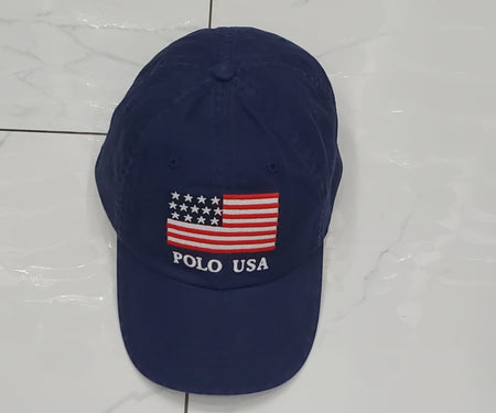 Nwt Polo Ralph Lauren Royal/Yellow  PSFC Trucker Hat