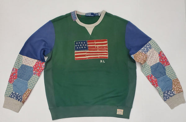 Nwt Polo Ralph Lauren Green Flag Sweater - Unique Style