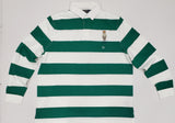 Nwt Polo Ralph Lauren White/Green Cardigan Bear Rugby - Unique Style