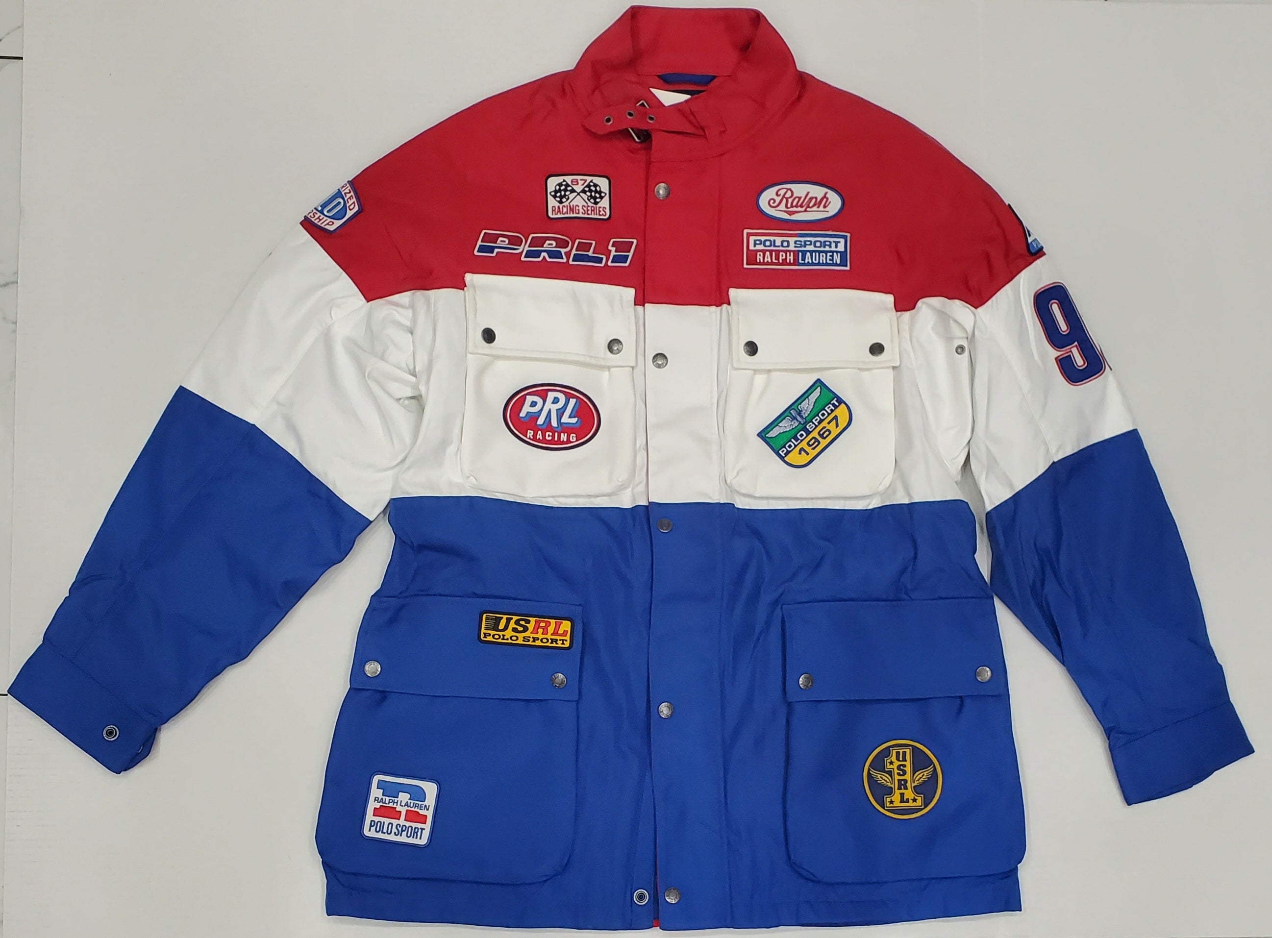 Nwt Polo Ralph Lauren Racing Jacket w/Patches | Unique Style