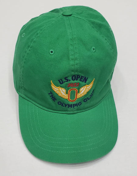Nwt Polo Ralph Lauren Green R.L. Bucking Broncos Leather Strap Hat