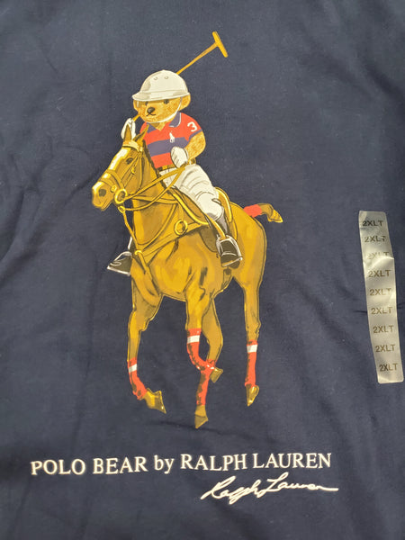 Nwt Polo Big & Tall Khaki Allover Print Small Pony Shorts